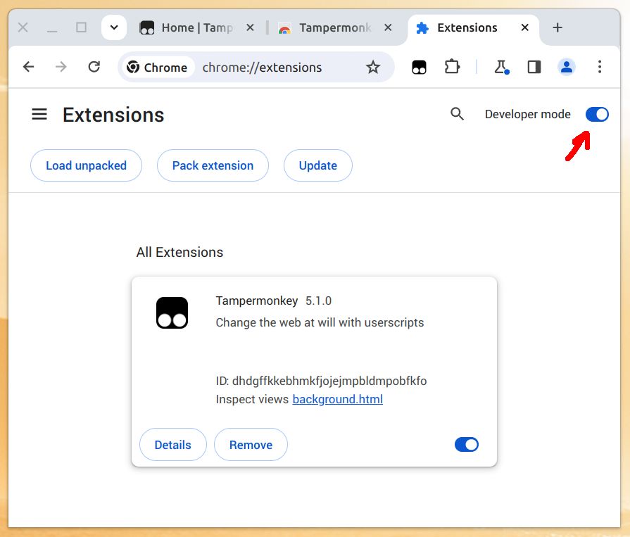 Chrome 开发者模式